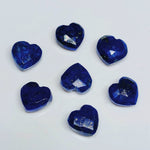 Load image into Gallery viewer, 2,3,4,5 Pcs Genuine Lapis Lazuli Heart Shape Gemstone Beads, Hand Carved Heart Shape Briolette's, Wholesale Beads, Loose Gemstone Beads 8 mm