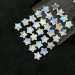 Load image into Gallery viewer, Flashy Rainbow Moonstone Star Shape Briolette's, Carved Faceted Star Shape Beads, 8 MM Star Shape Charms, Flashy Gemstone Crystals