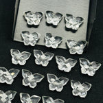 Load image into Gallery viewer, Natural Crystal Quartz Butterfly Shape Gemstone Beads, Handmade Faceted Butterfly Shape Carving Beads, Crystal Briolettes Beads 14x10 MM