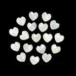 Load image into Gallery viewer, White Moonstone Heart Shape Briolettes, Natural White Moonstone Faceted Heart Shape Beads, Loose Gemstone, 8 MM Heart Charms for Jewelry