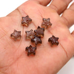 Load image into Gallery viewer, Raw Form Smokey Quartz Star Shape Beads, Brown Quartz Star Shape Gemstone For Jewlery, Loose Star Jewelry Beads 10 MM, Raw Stars Charm Beads