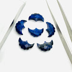 Load image into Gallery viewer, Faceted Lapis Lazuli Eagle Gemstone: Hand Carved Fancy Shape (16X10 mm)