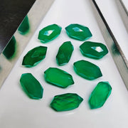 Natural Green Onyx Faceted Pencil Shape Beads, AAA Green Onyx Loose Pencil Gemstone, Double Point Hand Carved Pencil, Pencil Charms, 10 MM