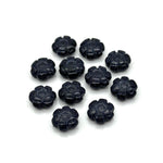 Load image into Gallery viewer, AAA Black Sunstone Flower Shape Beads, Sunstone Flower Shape Carving, Jewelry Making Loose Gemstone Charms, 12 MM, Carved Crystals