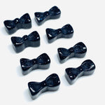 Load image into Gallery viewer, 2,3,4,5 Pcs Black Sunstone Hand Carved Bow Shape, Bow Shape Gemstone For Jewellery, Bow Shape Gemstone, 12X6 mm
