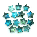 Load image into Gallery viewer, Blue Flashy Labradorite Star Shape Beads, Natural Labradorite Star Shape Briolettes, Faceted Labradorite Star Charms, 12 MM, Loose Gemstones