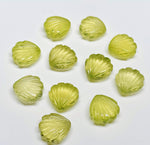 Load image into Gallery viewer, Natural Lemon Quartz Shell Shape Briolette's, 12MM Hand Carved Lemon Quartz Shell BEads, Ocean Shell Gemstone For Jewelry, Shell Charms