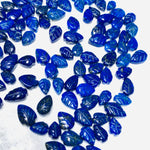 Load image into Gallery viewer, 2,3,4,5, Pcs Natural Lapis Lazuli Leaf Shape Carving , pear leave shape Carved brioletts Gemstone For Jewellery making beads 8-10 mm