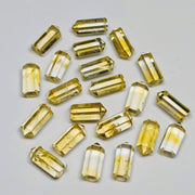 Natural Citrine Pencil Shape Faceted Beads, AAA Citrine Carved Pencil Shape Gemstone Beads, Bullet Shape Charms for Jewelry Making, 13.5 MM