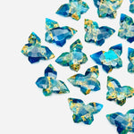 Load image into Gallery viewer, Pretty Butterflies, Mohave Neon Copper Turquoise Butterfly Shape Beads, Faceted Butterfly Gemstone, Neon Turquoise Carving Beads 14x10 MM