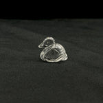 Load image into Gallery viewer, Crystal Quartz Duck Carving: Handmade Gemstone Bead (20x23 MM)