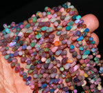 Load image into Gallery viewer, Multi Ethiopian Opal Smooth Drop Shape Beads, Colorful Opal Beads for Jewelry Making, Briolette's Beads, 5-8 MM