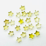 Load image into Gallery viewer, Natural Lemon Quartz Star Shape Beads, Faceted Stars Shape Briolettes Beads for Jewelry Making, Loose Lemon Stars, 8 MM Mini Star Charms