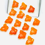 Load image into Gallery viewer, Natural Carnelian Butterfly Shape Carving Beads, Faceted Butterfly Gemstone, Carnelian Animal Carving Beads For Jewelry, Charm Beads 14MM