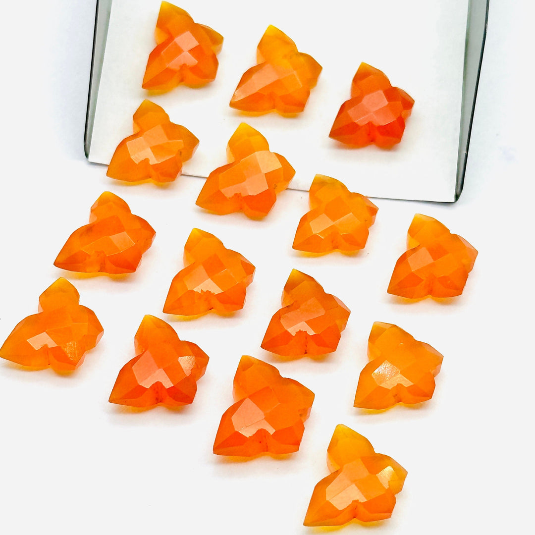 Natural Carnelian Butterfly Shape Carving Beads, Faceted Butterfly Gemstone, Carnelian Animal Carving Beads For Jewelry, Charm Beads 14MM