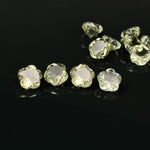 Load image into Gallery viewer, Natural Green Amethyst Flower Shape Faceted Gemstone, Flower Shape Carving Cut Stones For Jewelry Making, 10 MM Clear Visible Crystal Beads