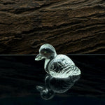 Load image into Gallery viewer, Crystal Quartz Duck Carving: Handmade Gemstone Bead (22x30mm)