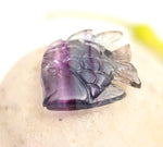 Load image into Gallery viewer, Beautiful Rainbow Fluorite Fish Shape Stone, Natural Fluorite Sea Fishes for Home Decor, Crystal Gifts, Reiki Healing, 23X30 MM