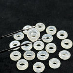 Load image into Gallery viewer, Natural White Moonstone Donut Shape Gemstones, Moonstone Donut Carving, Healing Gemstone Beads, 12 mm Moonstone Smooth Donut Beads