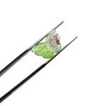 Load image into Gallery viewer, Green Fluorite Butterfly Carving: Gemstone Jewelry Charm (18MM
