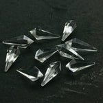 Load image into Gallery viewer, 2,3,4,5 pcs 100% Natural crystal quartz Fancy Shape Carved Gemstone, Loose Gemstone, pyramid Shape Gemstone Jewlery, Carved Gemstone 20x7 MM