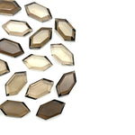 Load image into Gallery viewer, Natural Smokey Quartz Hexagon Beads, New Fancy Shape Charms For Jewelry, 7X14 Geometrical Shape Gemstone Beads, Wholesale Carving Beads