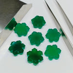 Load image into Gallery viewer, Natural Green Onyx Fancy Shape Hand Carved Gemstone, 15 MM Onyx Fancy Shape Carving Gemstone Beads for Jewlery, Carving Loose Wholesale Bead