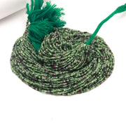 Ruby Zoisite Faceted Round Beads, Natural Ruby Zoisite Micro Beads, 2 MM Beads for Jewelry Making, 13 Inches, Wholesale Beads