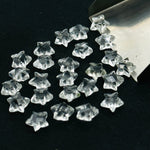 Load image into Gallery viewer, Cute Natural Crystal Quartz Stars Shape Briolettes, AAA Clear Crystal Faceted Star Shape Beads, Jewelry Making Loose Gemstones, 8 MM