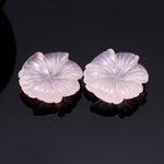 Load image into Gallery viewer, AAA Pink Chalcedony Overlapped Flower Shape Stone, Hand Carved Pink Chalcedony Flower Gemstone for Jewelry Making, 20 MM Crystal Gifts