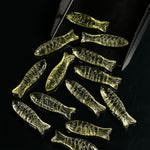 Load image into Gallery viewer, Natural Lemon Quartz Handmade Fish Carving, Fish Shape Carving Gemstone Briolette's, Jewelry Making Loose Gemstones, 30X10 MM, Crystal Fish