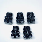 Load image into Gallery viewer, Black Sunstone Hand Carved Teddy Shape Beads, Sunstone Teddy Shape Carving Loose Gemstone Beads for Jewlery, Sunstone Gemstone Bead, 12X8 MM