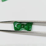 Load image into Gallery viewer, 2,3,4,5 Pcs Natural Green Strawberry Hand Carved Bow Shape, Bow Shape Gemstone For Jewellery, Bow Shape Gemstone, 12X6 mm