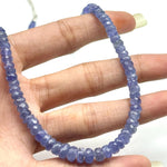 Load image into Gallery viewer, Natural Tanzanite Beaded Necklace, Purple Tanzanite Gemstone Necklace, Healing Crystal Necklace, Dainty Handmade Necklace, Surprise for Love
