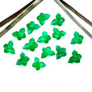 2,3,4,5 pcs Natural Green Onyx Butterfly Shape Carving, Hand Carved Butterfly Shape Faceted Gemstone, Animal Jewelry, Fancy Beads 14x10 MM