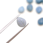 Load image into Gallery viewer, Natural Blue Opal Leaf Shape Briolette's, Hand Carved Blue Opal Leaf Shape Beads, Wholesale Loose Leaves Charms for Jewelry Making, 10 MM