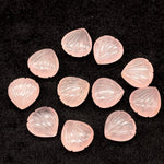 Load image into Gallery viewer, Natural Rose Quartz Carved Shell Shape Beads, 12 MM Shell Beads, Carved Gemstone, Seashell Charm Gemstone, Hand Carved Beads, Pink Charms
