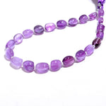 Load image into Gallery viewer, Natural Amethyst Plain Tumble Beads, 8 MM Purple Amethyst Nuggets Shape Beads, 8" Strand Fancy Jewelry Making Beads, February Birthstone