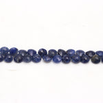 Load image into Gallery viewer, Natural Sodalite Heart Shape Briolettes, Blue Sodalite Heart Shape Beads, 6" Faceted Heart Beads, 6 MM Heart Beads, Moonstone Beads