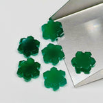 Load image into Gallery viewer, Natural Green Onyx Fancy Shape Hand Carved Gemstone, 15 MM Onyx Fancy Shape Carving Gemstone Beads for Jewlery, Carving Loose Wholesale Bead