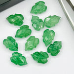 Load image into Gallery viewer, Natural c Shape Carving Gemstone Beads, 9X13 MM Leaf Shape Loose Briolette's, Green Leaves For Jewelry, Wholesale Beads
