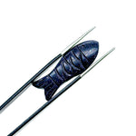 Load image into Gallery viewer, AAA Black Sunstone Handmade Fish Carving, Sunstone Fish Shape Carved Gemstone Briolette's, Jewelry Making Beads, 25 MM Loose Gemstone Fishes