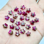 Load image into Gallery viewer, Cute Pink Turquoise Star Shape Beads, Hot Pink Copper Turquoise Faceted Star Beads, Hand Carved Gemstone Beads, Star Charm for Jewelry 8 MM