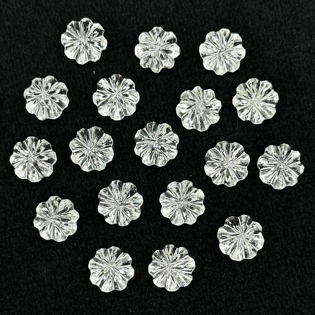 Amazing Carved Crystal Quartz Melon Shape Beads, Hand Carved Pumpkin Shape Gemstone Beads, 6X8 MM Natural Crystal Beads For Jewelry & Crafts