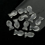 Load image into Gallery viewer, Natural Crystal Quartz Fish Charm Beads, Fancy Fish Shape Carved Gemstone, 7X14 MM, Goddess Power Stone Carving, Jewelry Making Diy Beads