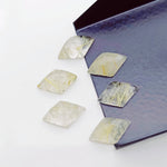 Load image into Gallery viewer, 2,3,4,5,6 Pcs Natural Golden Rutile fancy Shape Carving, Hand Carved Gemstone, backside intersection Gemstone, Carved Gemstone, 16X10 mm