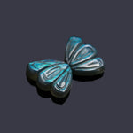 Load image into Gallery viewer, Natural Labradorite Butterfly Wings Carvings, Flashy Labradorite Hand Carved Butterfly Feather for Jewelry Making (16X12 MM, 2 Stones)