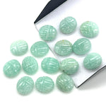 Load image into Gallery viewer, Natural Amazonite Scarab Shape Briolettes, AAA Amazonite Sracab Carving Beads, Beetle Shape Hand Carved Stones, 12 MM Insect &amp; Scarab Charm