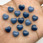 Load image into Gallery viewer, AAA Blue Opal Heart Beads: Carved Gemstone Briolettes, 10mm