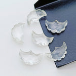 Load image into Gallery viewer, 2,3,4,5,6 Pcs Natural crystal quartz  faceted eagle Shape gemstone, Faceted Hand Carved eagle gemstone, fancy Shape Gemstone,16X10 mm